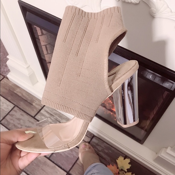 DEJADAIJE Shoes - 💜💜💜Knit  Cozy Chunky Mirror Heel 🔥🔥🔥